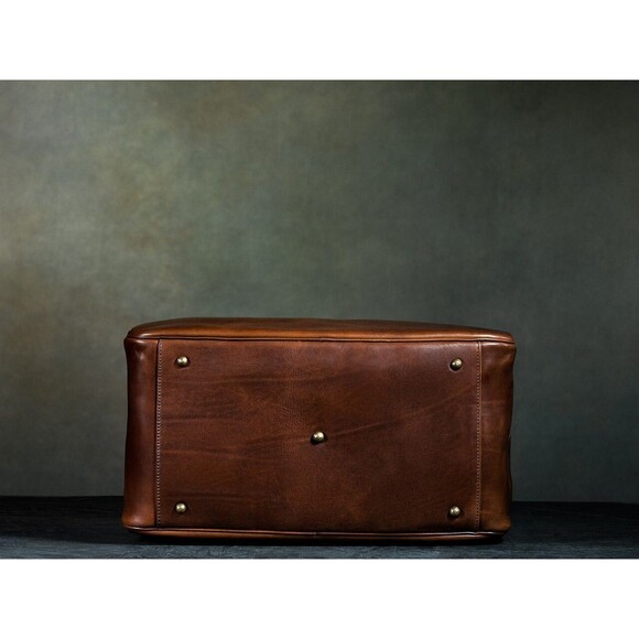 Satchel & Page Weekender Bag Italian Leather Travel MSRP $685 - Picture 3 of 11